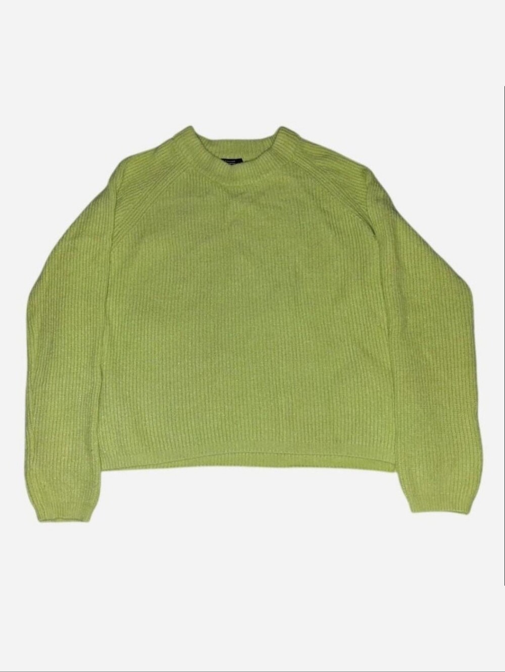 S | yellow green Tahari sweater